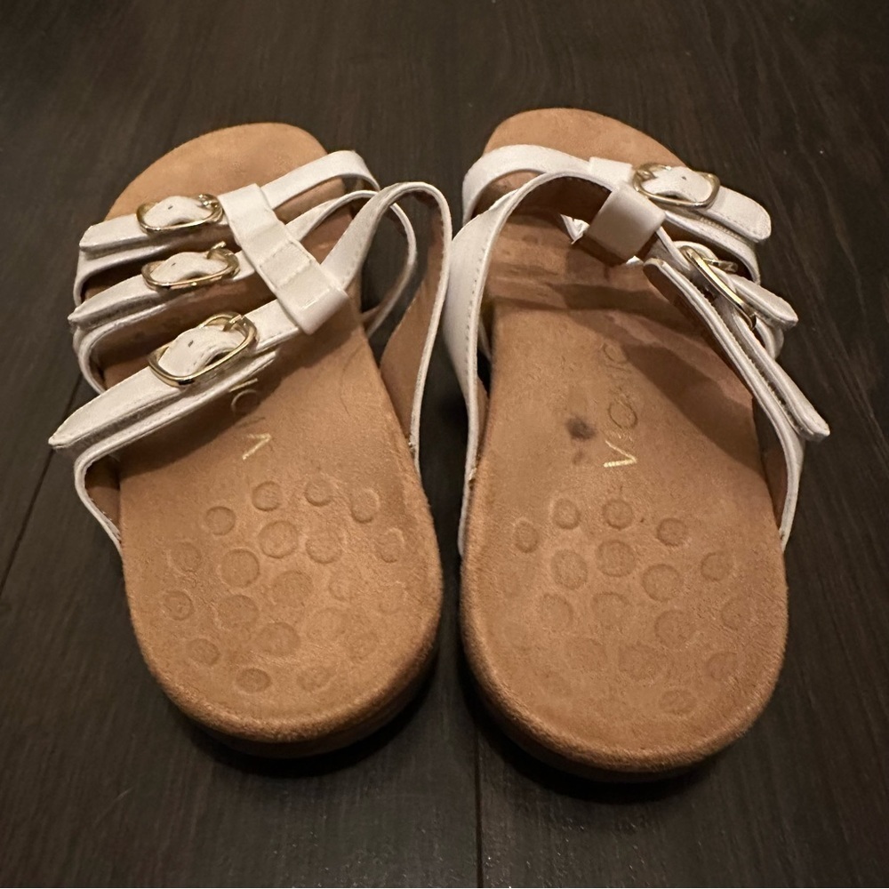 Vionic Misa white strappy leather sandals size 6 - Picture 6 of 6